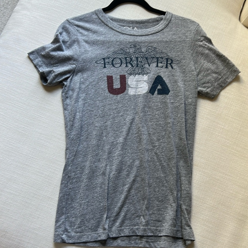 Chaser size large fitted gray USA tee